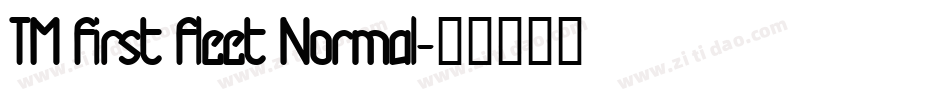 TM First Fleet Normal字体转换